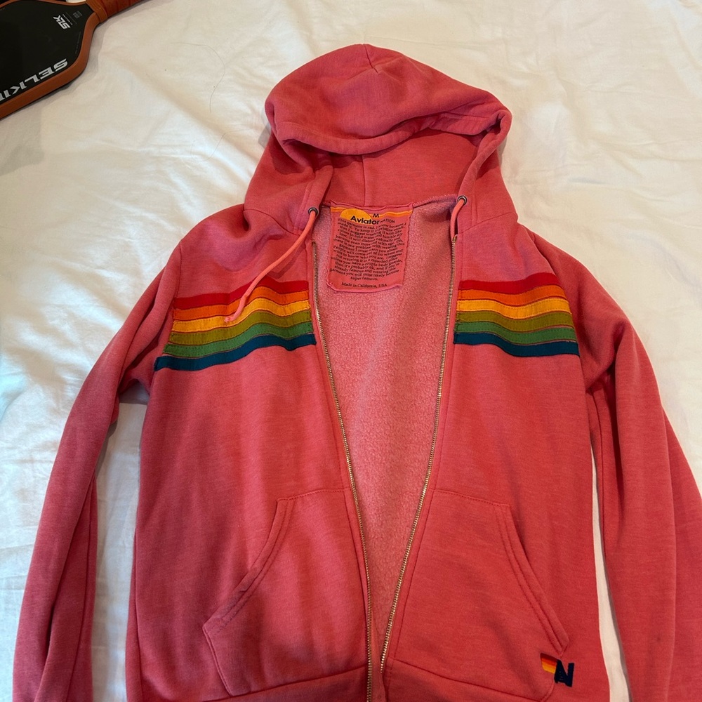 Aviator Nation Pink Hoodie Like New
